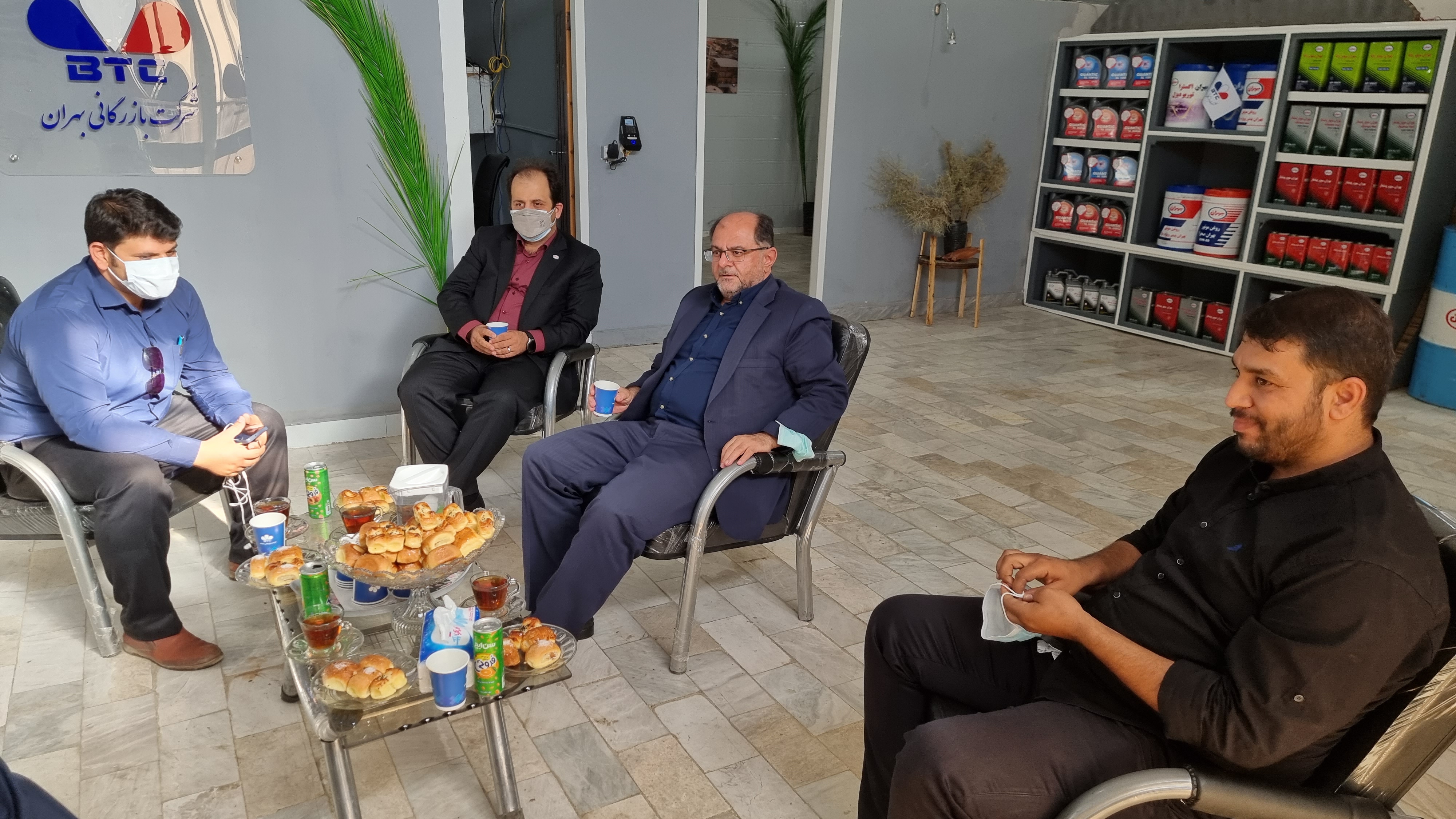 حضور مدیرعامل شرکت نفت بهران در مرکز توزیع مویرگی شرکت بازرگانی بهران در اهواز