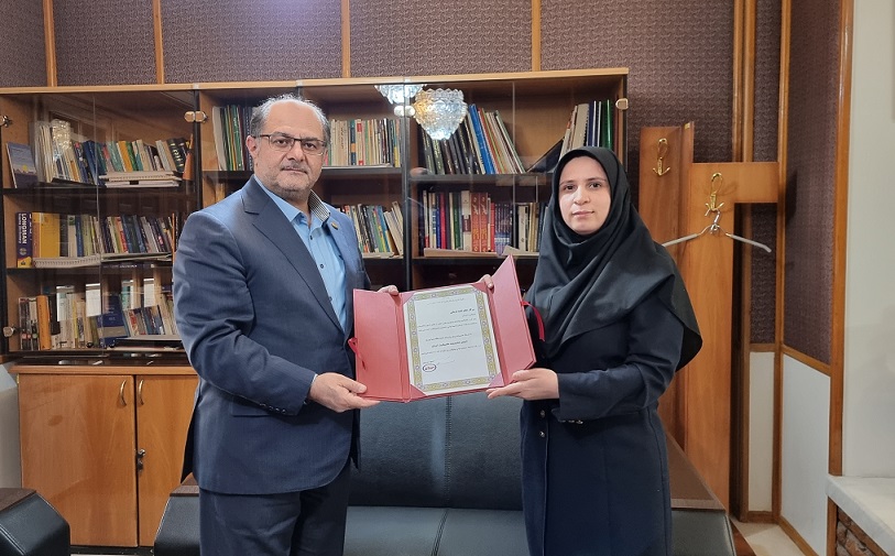 تقدیر مدیر محترم عامل از همکار تلاشگر بهران