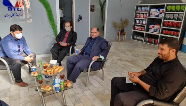 حضور مدیرعامل شرکت نفت بهران در مرکز توزیع مویرگی شرکت بازرگانی بهران در اهواز